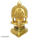Brass antique Varahi Deepam idol (10cm x 14.5cm x 9cm). Handcrafted Hindu god sculpture for spirituality and positivity