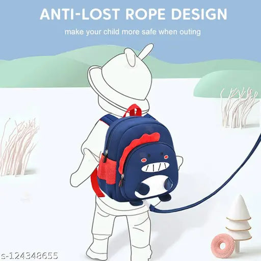 Waterproof 3D Dino polyester bag for toddlers, adorable cartoon design, spacious with adjustable straps, ideal gift for preschool kids