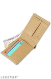 Cream genuine leather RFID protected men's wallet with 2 compartments, premium quality material for everyday use and safe travel