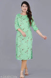 Rayon printed trendy maternity kurta with three-quarter sleeves, ideal for expectant mothers. Indian origin