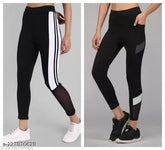 Striped modal jegging for women, stylish and comfortable gym & casual wear. Sizes: 24-44 (waist 28-44, hip 30-44, length 35in). Made in India