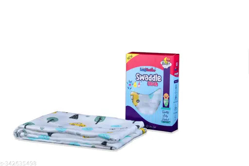 Cotton Extra Soft muslin swaddle (100cm x 100cm), organic & breathable, LazyToddler brand