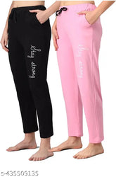 Trending women's maxi cotton pyjamas in natural tones, elastic waist & side pockets, perfect for loungewear & sleepwear