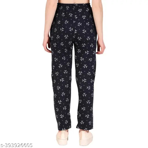 Trendy women's cotton blend trackpants (2-pack), solid color, perfect for travel, sports, and casual wear. Available in sizes S-XXL. Made in India