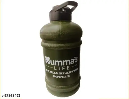 Army Green Gallon Shaker Bottle for Gym - BPA-free plastic, large capacity, ergonomic handle and leakproof design