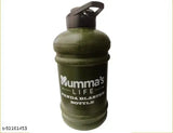 Army Green Gallon Shaker Bottle for Gym - BPA-free plastic, large capacity, ergonomic handle and leakproof design
