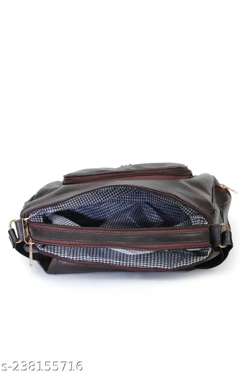 PU sling bag, free size, solid net pattern, 2 compartments - GUKA Girls women's handbag from India