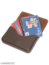 Solid leather HRF STAR Business Debit/Credit card holder, 2 compartments, free size (10cm x 7cm), Indian-made quality accessory for professionals