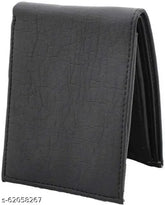 Genuine leather men's wallet - black textured purse, hand-stitched for lasting quality and organization