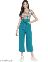 Rayon printed net women's jumpsuit by Krijan, short sleeves, size N