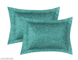 Double/King size, soft breathable, wrinkle-free floral bedsheet in 100% cotton. Set includes 2 pillow covers