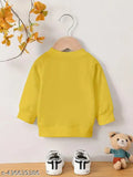 Cotton blend kids sweatshirt with printed Winny the Pooh design, available in various colors and sizes for boys and girls