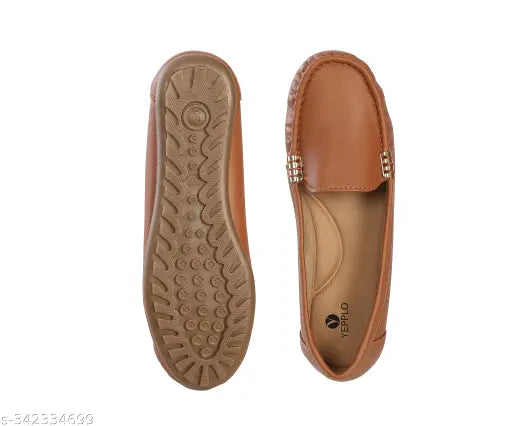Synthetic leather slip-on loafers, Yepplo Women's Comfortable Bellies for contemporary style and day-long comfort