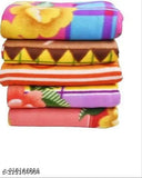 Soft fleece single bed blankets set of 5, cozy and warm, free size (90in x 60in), made in India