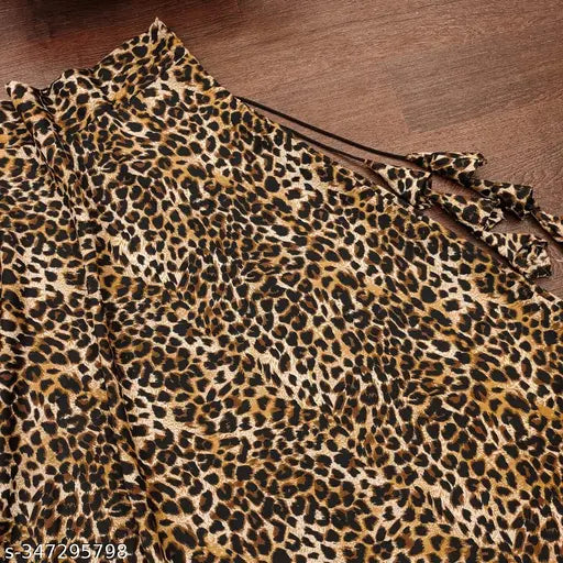 Multicolor crepe festival special women's skirt with matching top, rich print design and chain closure, Indian handloom wear