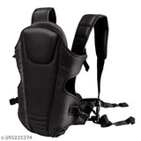 Royal Black Fabric Cradle, Adjustable Buckle Strap (6-15m). Comfortable front carry baby carrier by Lil Sprouts, ergonomic design, 3-in-1, premium breathable fabric