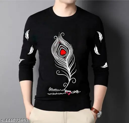 Premium cotton blend men's t-shirt, long sleeves, perfect fit, stylish, gym wear, jogging, yoga, loungewear