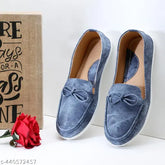 Soft pink memory foam loafers for women & girls, lace-up PU style, lightweight and extra comfortable