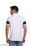 Striped cotton half-sleeve t-shirt, vibrant colors for partywear, made in India (M: 38in chest, 28in length)