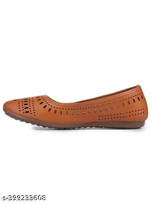 Synthetic Shirazee Fancy Belly, closed back Indian ballerina shoes in various sizes (IND-5 to IND-9)