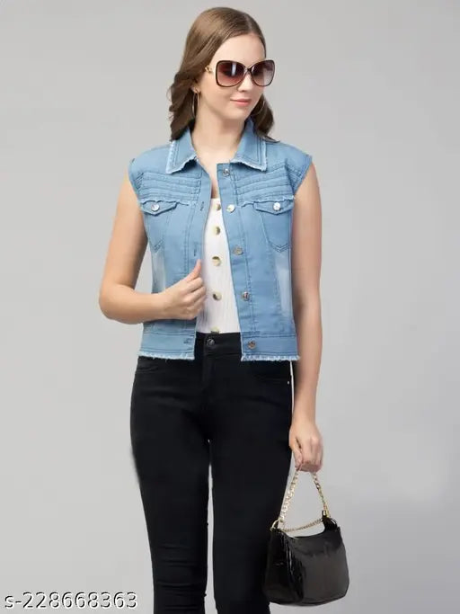 Denim short-sleeve wasket jekeat, solid net pattern men's casual wear