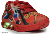PVC LED shoes for kids, woven design, breathable mesh, lightweight, comfortable, made in India
