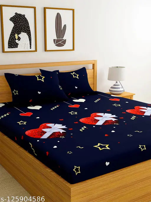 Cotton blend Mickey Mouse 3D king size kids combo pack, includes 2 double bed sheets and 4 pillow covers - ideal for summer sleepover fun