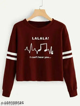 Cotton Blend Long Sleeve Classy Feminine T-Shirt (PACKUP 1), printed pattern for women's fashion, India origin