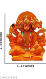 Orange resin Panchmukhi Hanuman Ji statue, home decor and gifting protection from evil eye