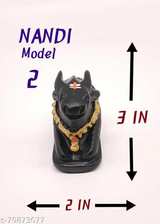 Handcrafted poly resin Shiva's Cow Statue, matt finish Nandi Idol for temple puja and home decor. Add a touch of divine spirit to your sacred space. #IndianArt #NandiIdol #ShivaCowStatue #HandcraftedIdol #TemplePuja #HomeDecor #DivineBlessings