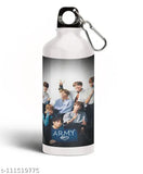 BTS Vogue Printed Aluminium Sipper Bottle (750 ml), vibrant design for travel, gym, school, or home use - India origin