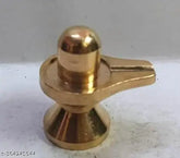 Brass small premium quality Shivling, intricately crafted Indian religious figurine (1 inch height x 0.5 inch length x 0.5 inch breadth)