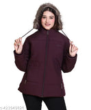 Nylon solid women jacket, full-length sleeves, available in L, XL, and XXL sizes (India origin)