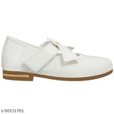 White leather Prattle Foot Casual Bellie for girls and women, featuring EVA sole - various sizes available