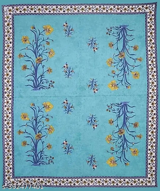 Pure cotton double bed sheets, 144 thread count botanical print, two pillow covers #doublesheetset #purecotton