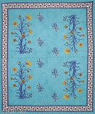 Pure cotton double bed sheets, 144 thread count botanical print, two pillow covers #doublesheetset #purecotton