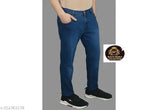 Attractive Galata Collection solid denim men's jeans, Indo-western style, size 28, 30, 32, 34, or 36