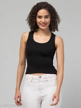 do fashion sleeveless camisole, 180gm cotton blend fabric, comfortable gym, casual, party wear