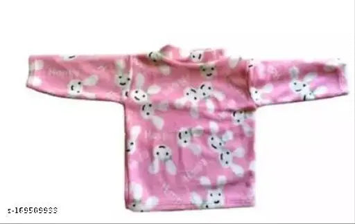 Velvet newborn winterwear set: t-shirt, pyjama with printed net pattern, 0-6M, made in India