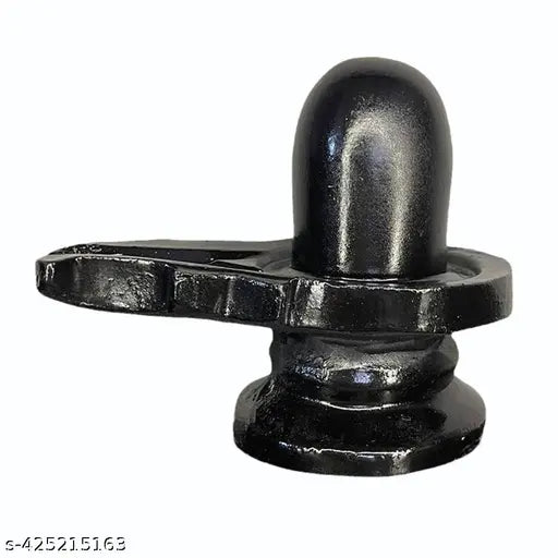 Seema Handicraft poly resin Shivling and Nandi temple home set, intricate pair for spiritual decor