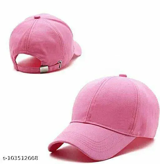 Adjustable cotton baseball cap, solid color, suitable for men and women. Made in India