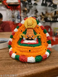 Handcrafted poly resin statue of Lord Baba Khatu Shyam, ideal for home office and car dashboard puja/pooja