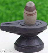 Marble Shivling, black jaladhari base, 2 inch Shivling stand for home puja