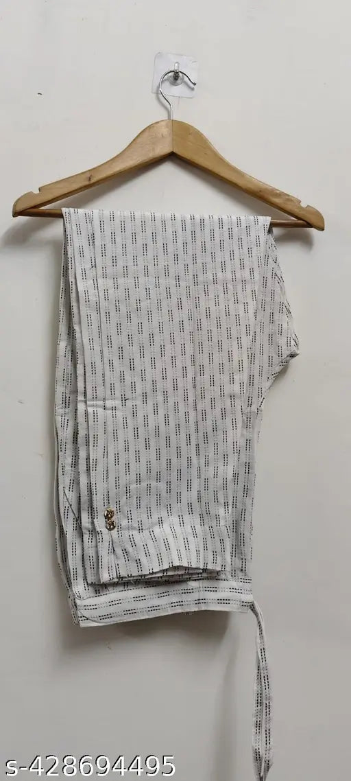 Cotton pants for women Combo pack of 3: Solid black, white & brown women's pants with side pockets - India-made fashion essentials