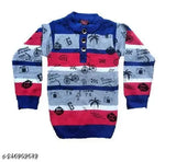 Wool printed net long sleeve, vibrant Rebiv for kids aged 5-6 years