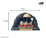 Small, poly resin MATA Vaishno Devi figurine by SCULPTO MANIA. May vary in color. God idol from India
