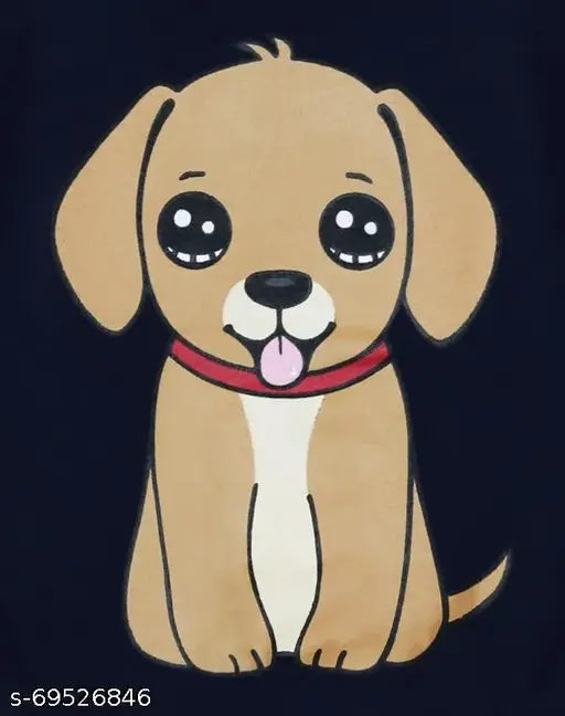 Cotton blend boys sweatshirt with dog print and long sleeves, perfect for 2-8 year olds