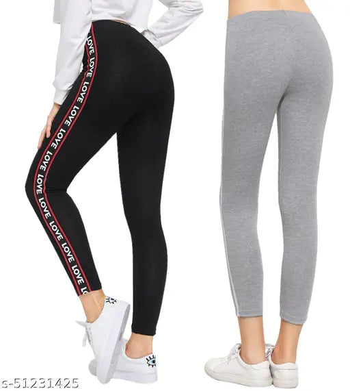 Cotton blend solid-colored women's jeggings for a variety of sizes (26, 28, 30, 32, 34), great stretch and comfort