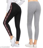 Cotton blend solid-colored women's jeggings for a variety of sizes (26, 28, 30, 32, 34), great stretch and comfort