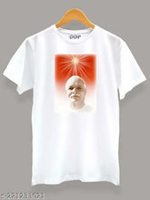 Brahma Baba Photo Polyester T-Shirt: Casual attire for both men and women. Indian-origin